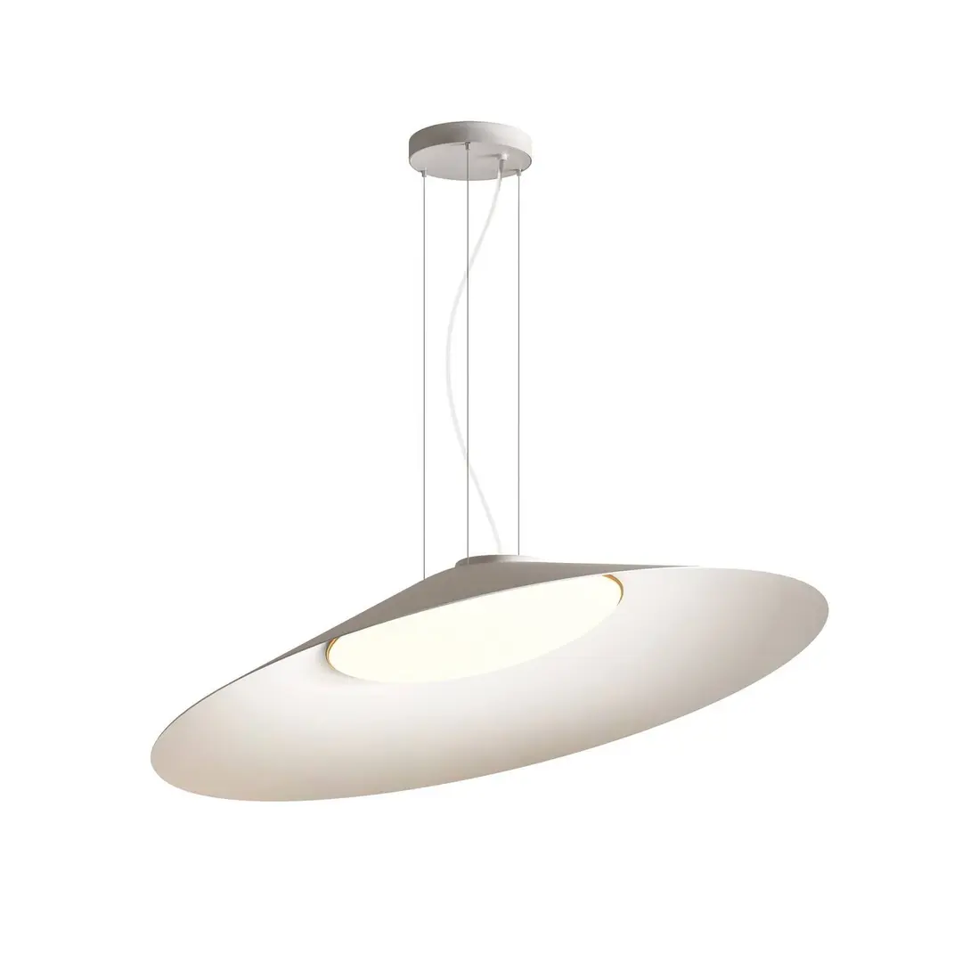 kdln LED-Hängelampe Kate, weiß, 3.000 K, Ø 90 cm, Metall