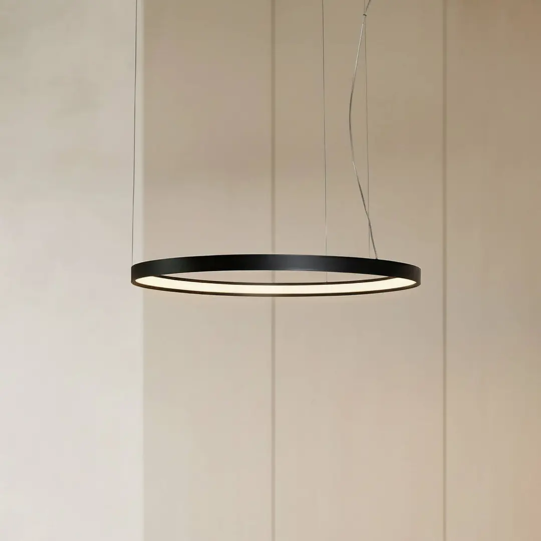 SOLLUX LIGHTING LED-Hängeleuchte Rio 78 waagerecht 3.000K schwarz