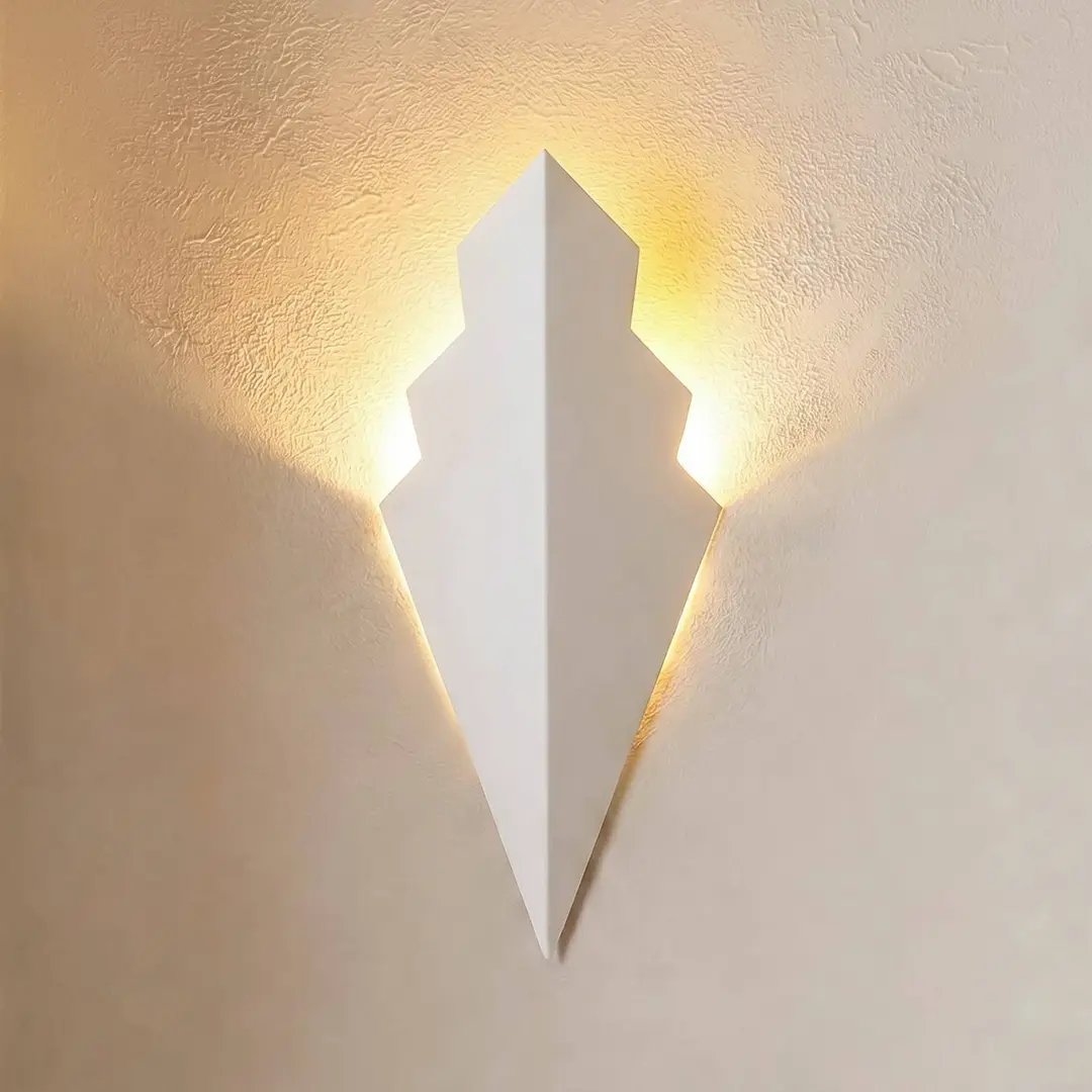 Opviq Wandleuchte ARROW, weiß, Höhe 40 cm, Metall, G9