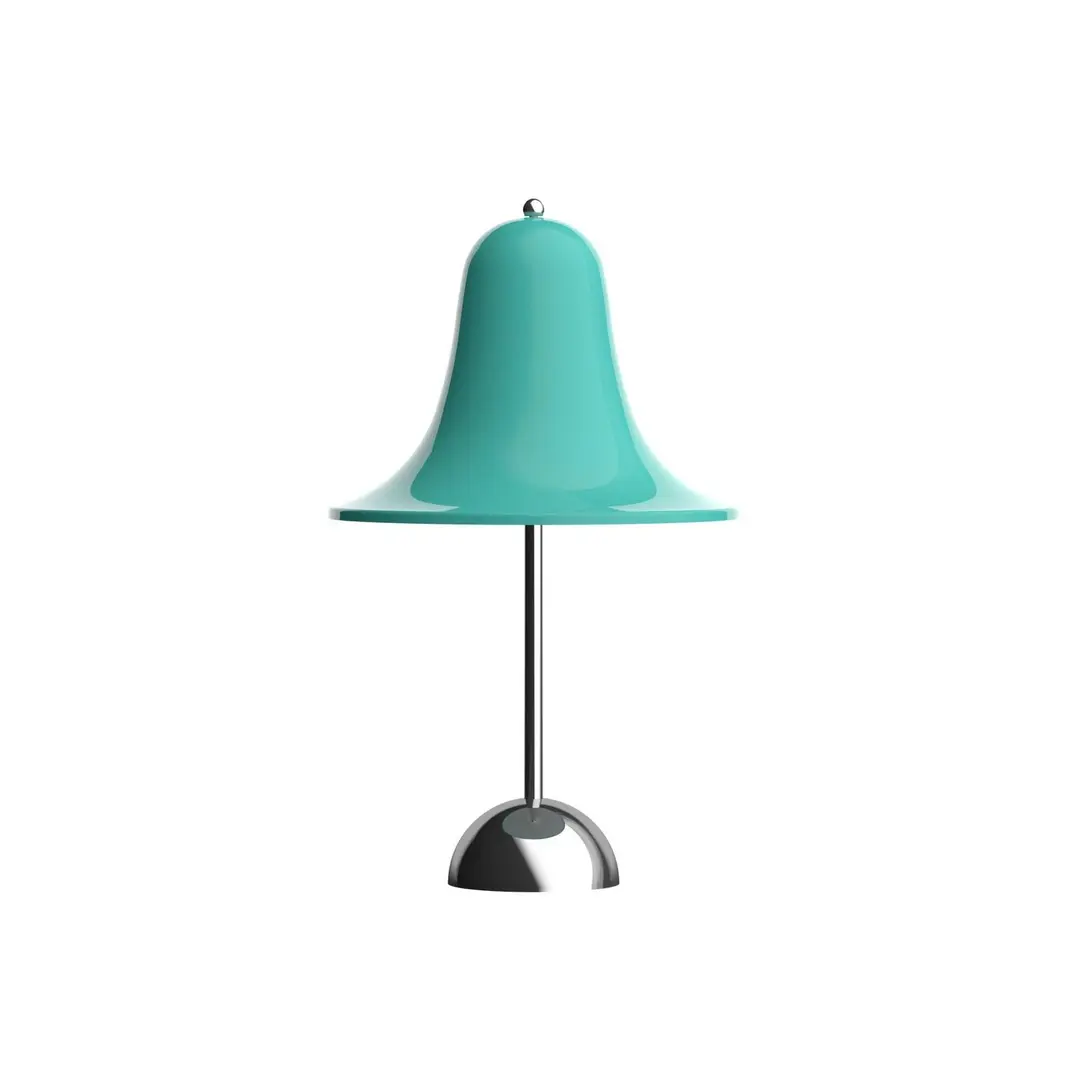 Verpan LED-Akku-Tischleuchte Pantop, helles türkis, IP44