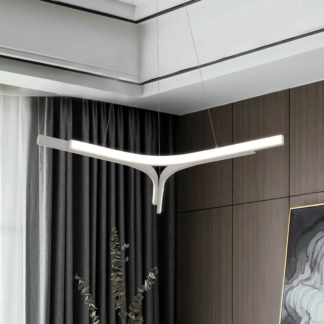 Viokef LED-Hängelampe Alta, silberfarben, Ø 70 cm, Metall