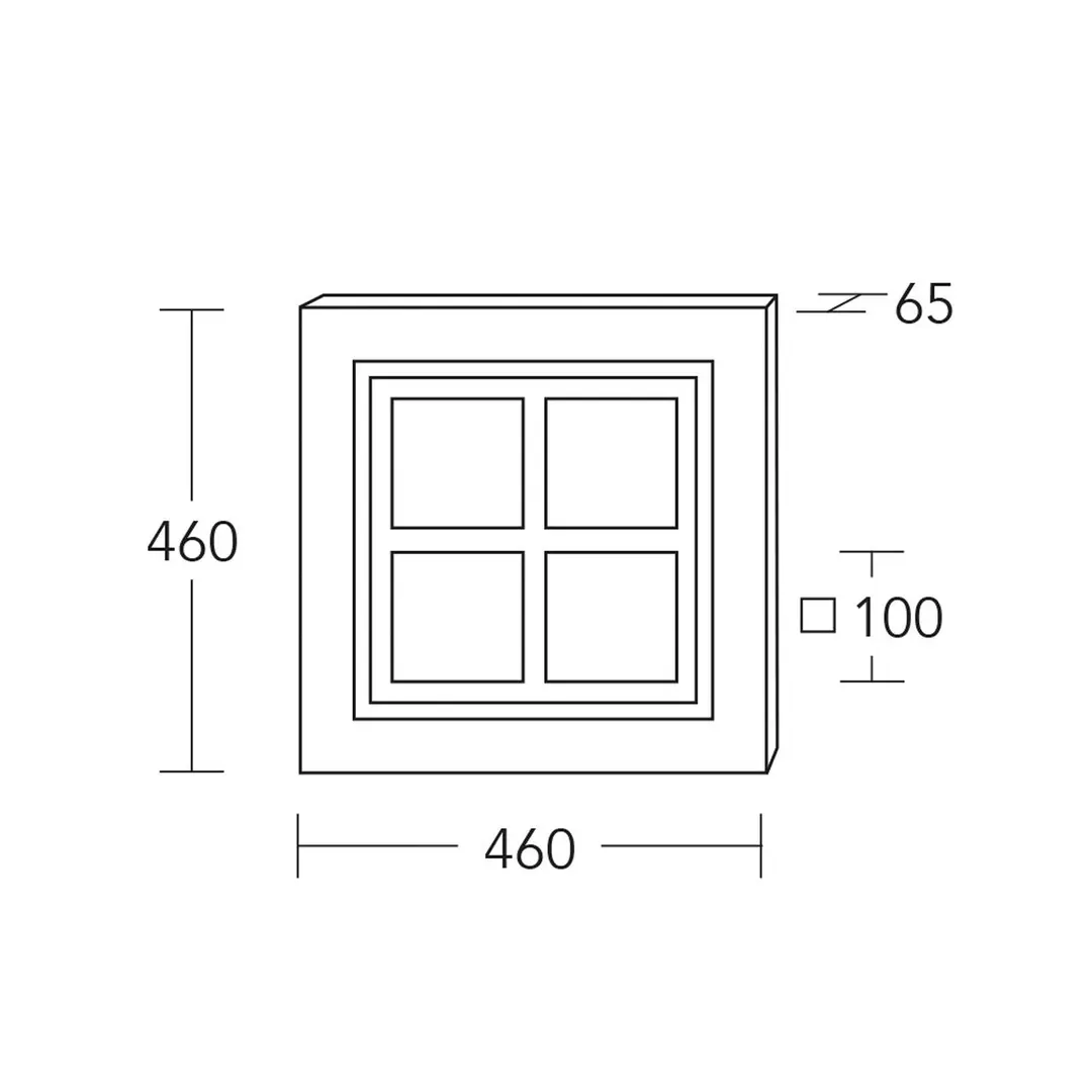 HerzBlut LED-Deckenleuchte Heart of Mio, Holz, dimmbar