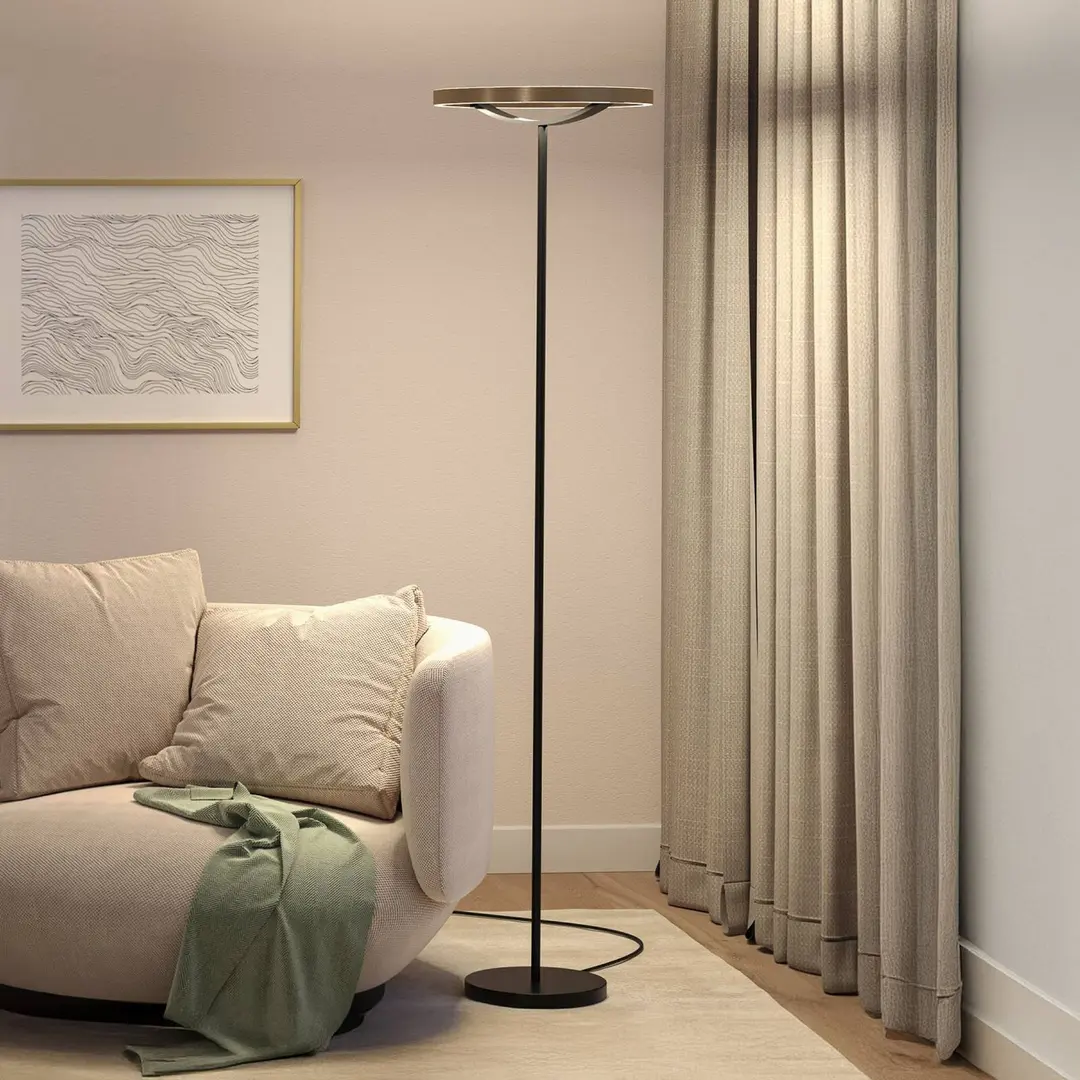 Paulmann LED-Stehlampe Melira, schwarz/gold, Höhe 157 cm