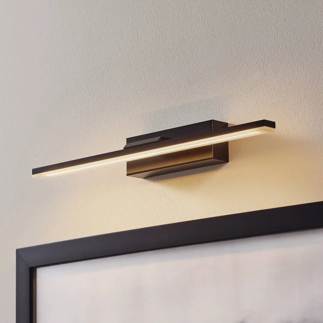 MCJ LED-Wandleuchte Miroir 40 cm schwarz 3000K