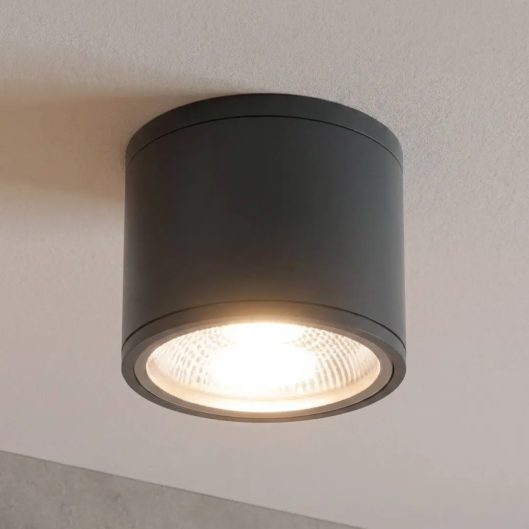Orion LED-Deckenstrahler Sputnik IP65 Ø 14,5 cm schwarz