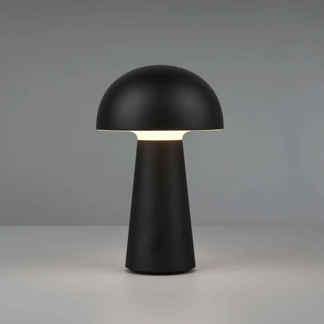 Reality Leuchten LED-Tischlampe Lennon IP44 Akku, Touchdim, schwarz