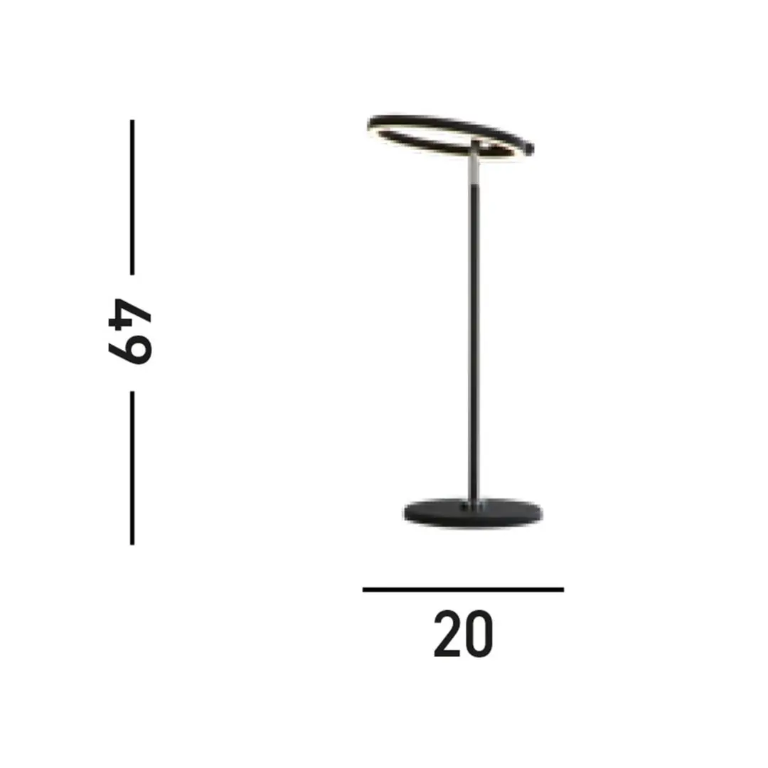 Searchlight LED-Tischleuchte Space, schwarz, Metall