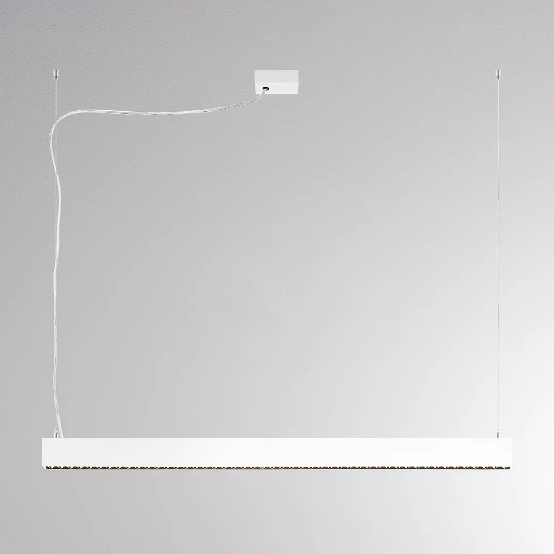 Molto Luce LED-Hängelampe PERFORA PROLINE M, weiß, 106 cm, DALI up/down