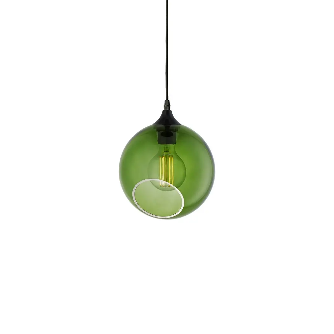 Design By Us Hängeleuchte Ballroom, grün, Ø 20 cm, Glas