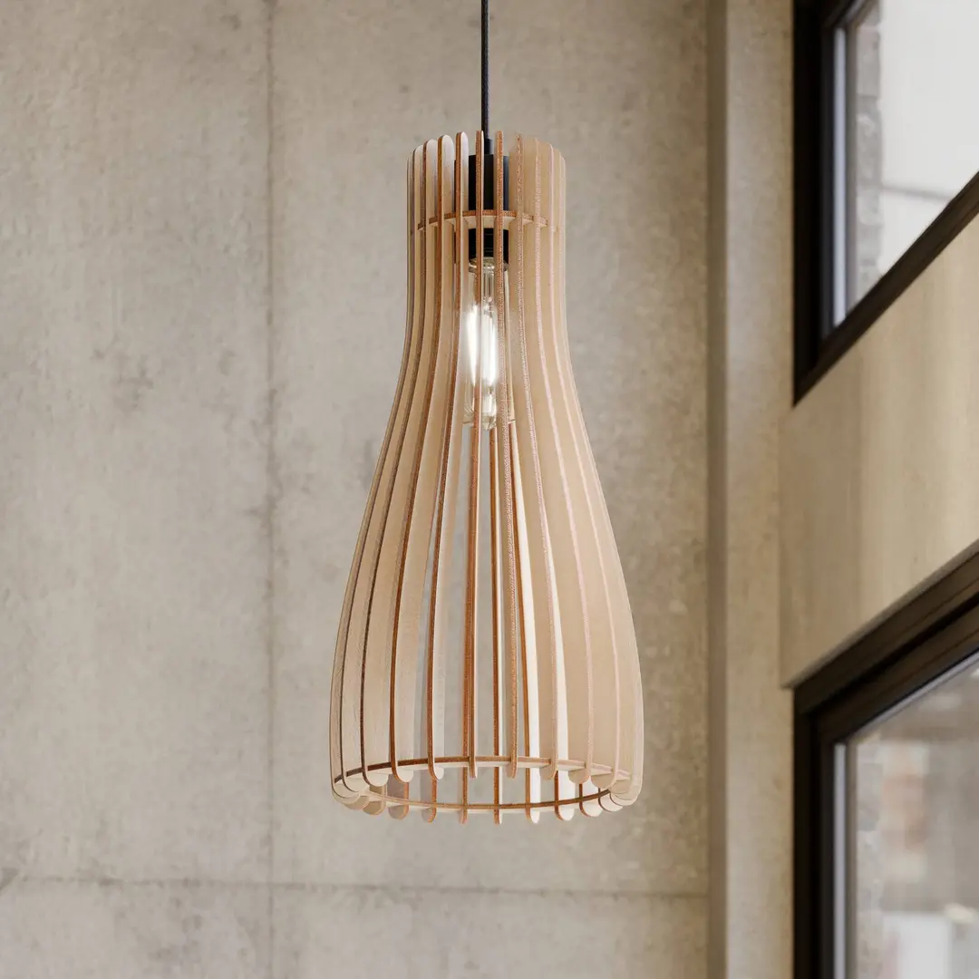 MCJ Hängeleuchte Furn, Birkensperrholz, 20 cm 1flg.