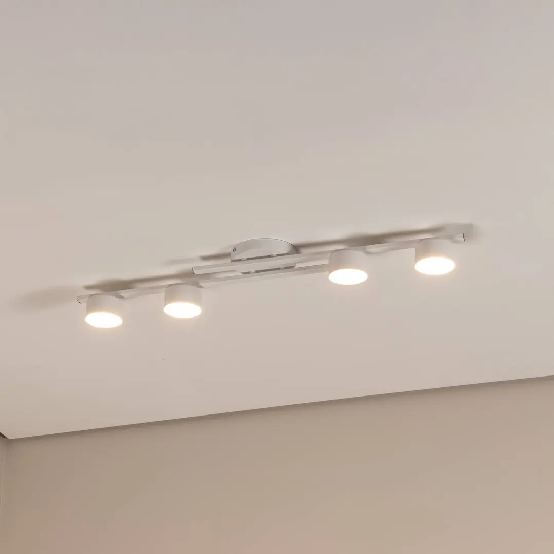 EMIBIG LIGHTING Deckenlampe Fragment, weiß, Länge 86 cm, Metall, 4-flg.