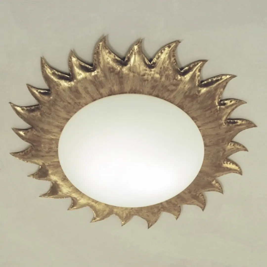 Holländer Deckenleuchte Sonne gold