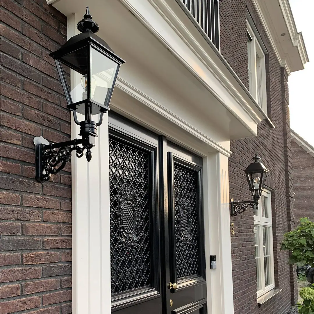 K.S. Verlichting Außenwandleuchte Zandvoort schwarz