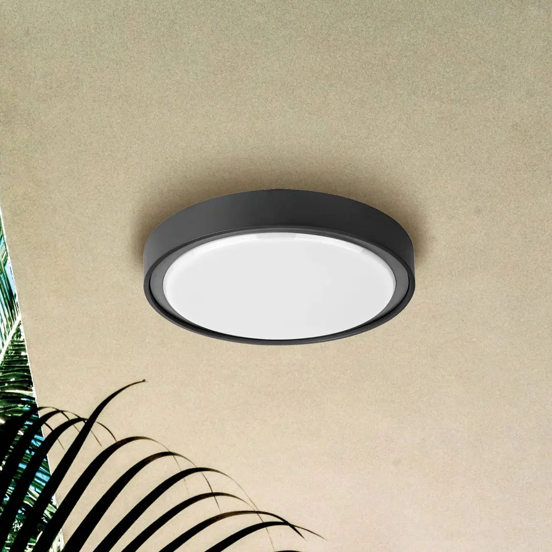 Viokef LED-Außen-Deckenleuchte Anabella, dunkelgrau