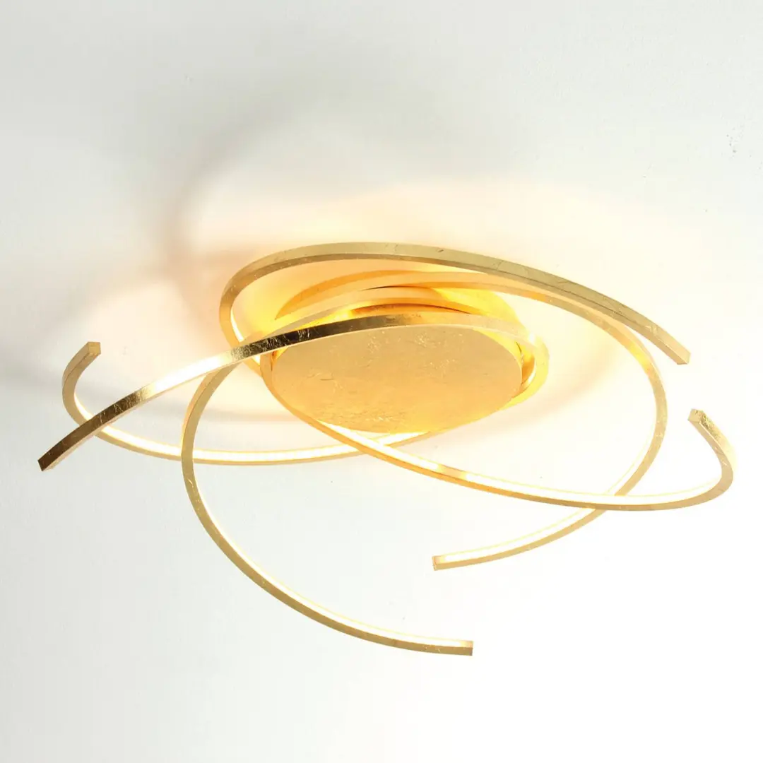 Escale Space - LED-Deckenlampe, 55 cm, Blattgold