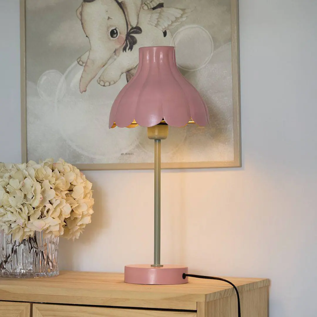PR Home Tischleuchte Wera, rosa/grün, Höhe 47 cm, Metall