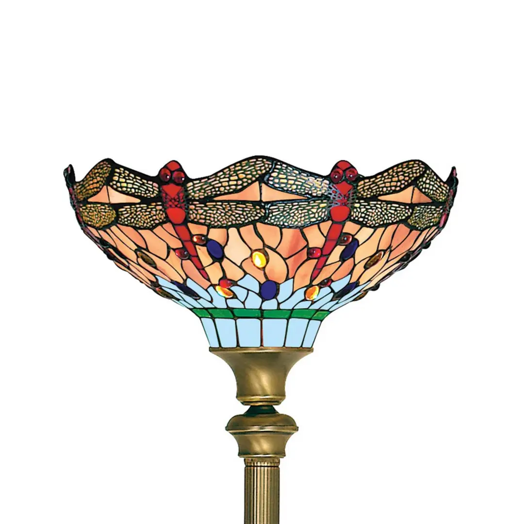 Searchlight Stehleuchte Dragonfly im Tiffany-Stil