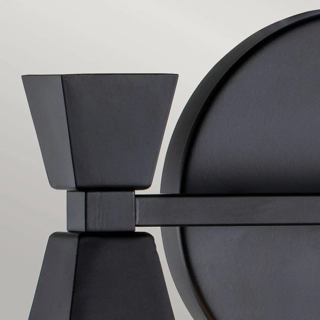ELSTEAD Bad-Wandleuchte Bowtie, schwarz matt, zweiflammig