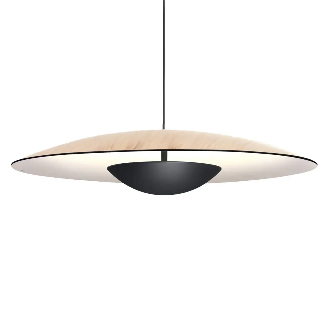 MARSET Ginger LED-Hängeleuchte Triac Ø42cm eiche/weiß