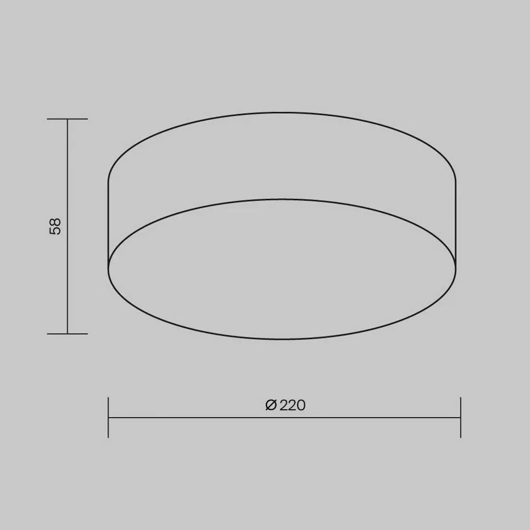 Maytoni LED-Außendeckenleuchte Zon, schwarz, Ø 22 cm, 3.000 K Metall