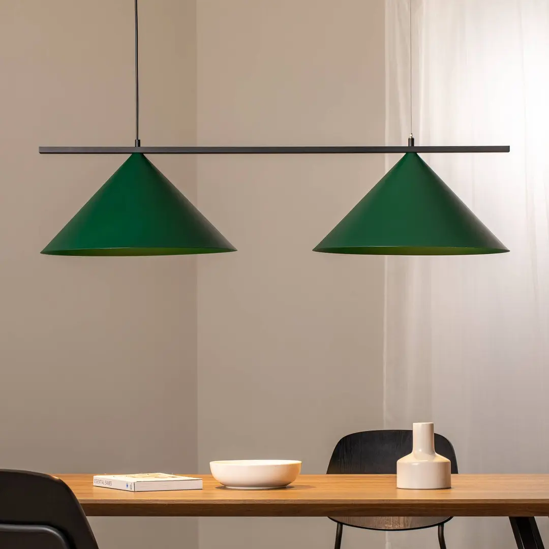 Eko-Light Hängeleuchte Capital, grün, 2-flammig, Ø 46 cm, GX53