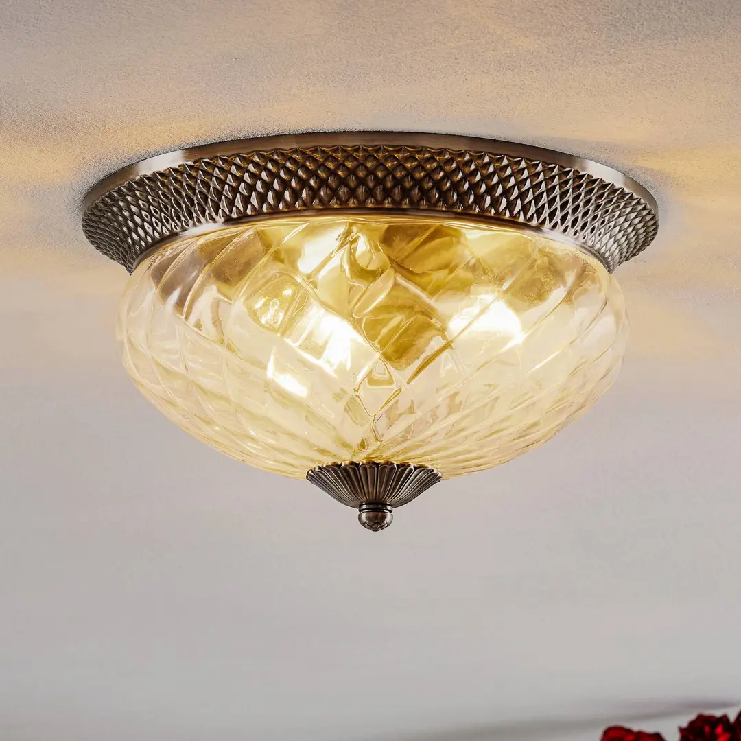 HINKLEY Deckenlampe Plantation nickel antik, 40,6cm