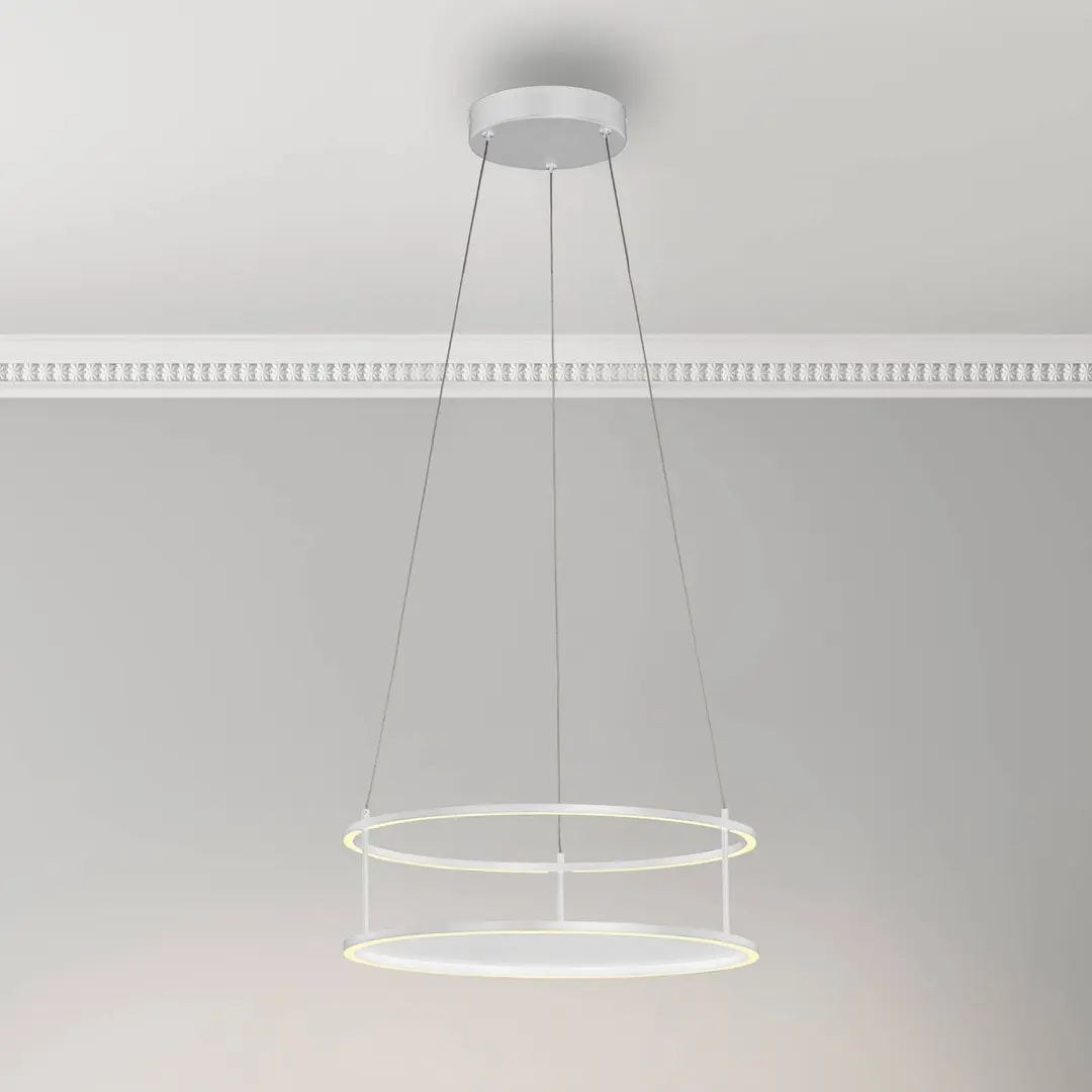 Paul Neuhaus LED-Pendellampe Conni, weiß, Ø 50 cm
