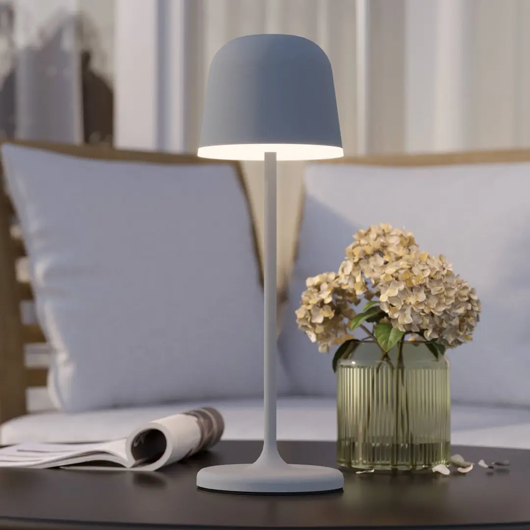 EGLO LED-Tischleuchte Mannera mit Akku, grau