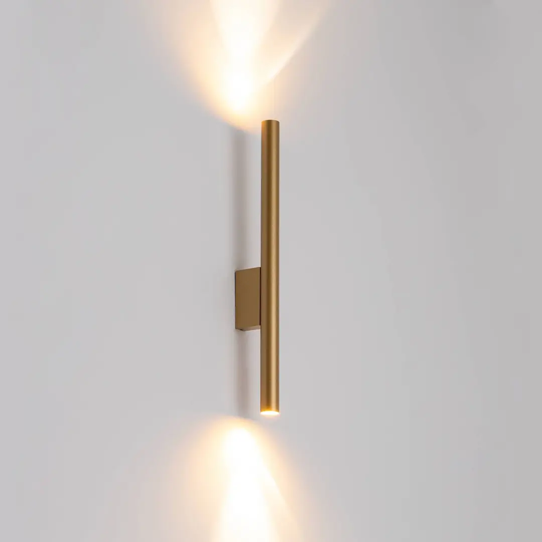 Nowodvorski Lighting Wandleuchte Laser, goldfarben, Metall, 40 cm hoch, G9