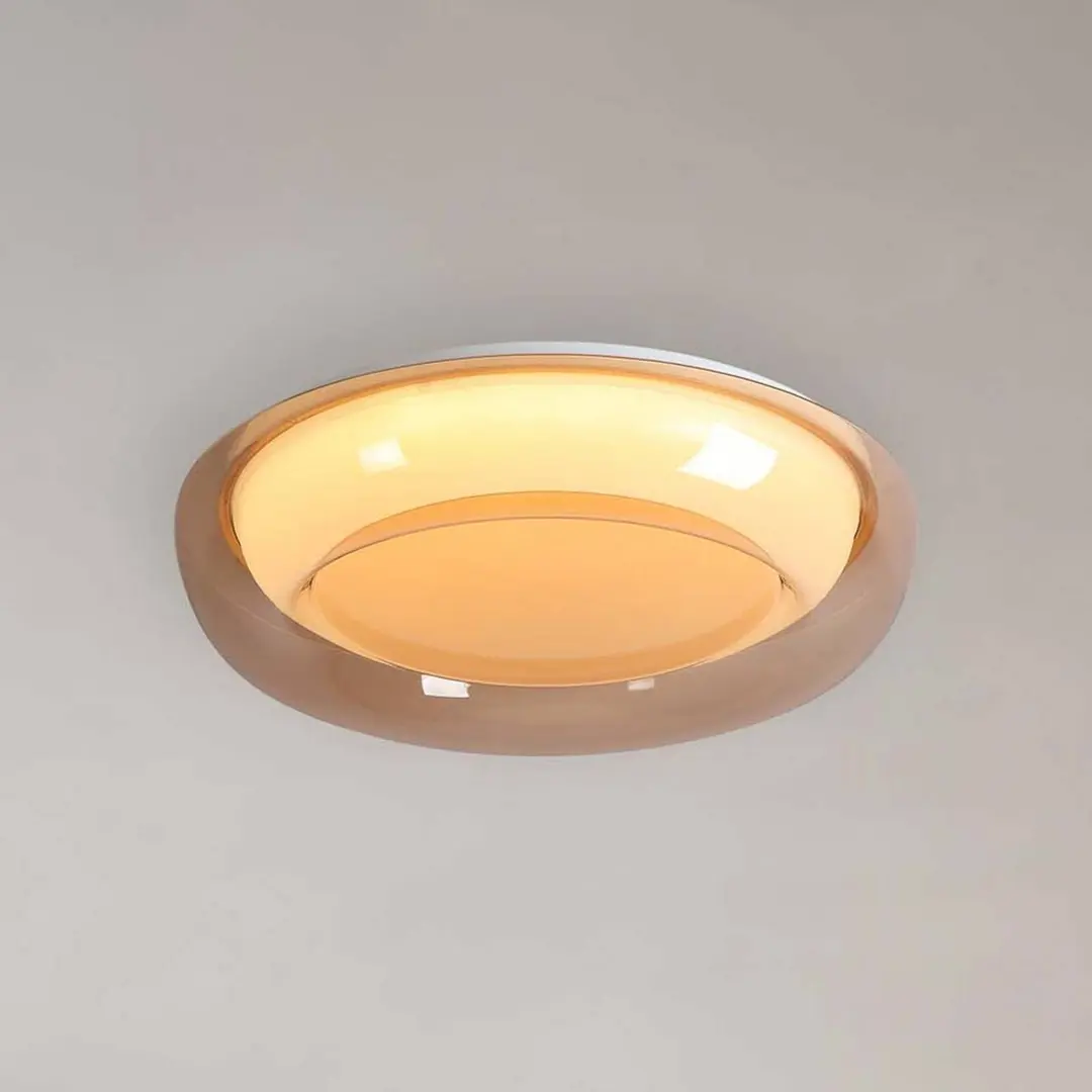 Searchlight LED-Deckenleuchte Jude Flush, amber, Ø 40 cm, CCT