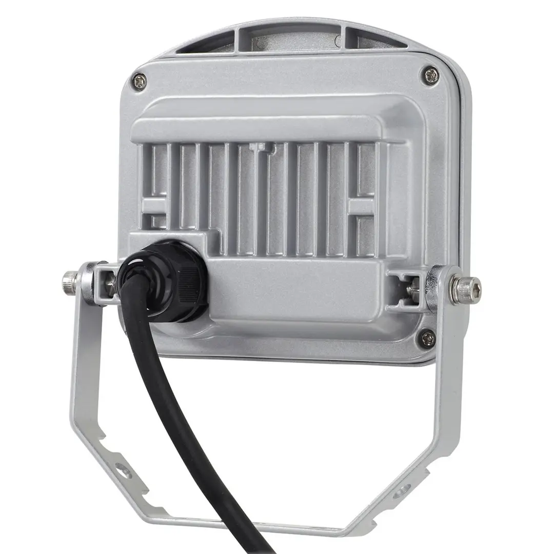 Ledino LED-Außenstrahler Charlottenburg silber 10W 3.000K