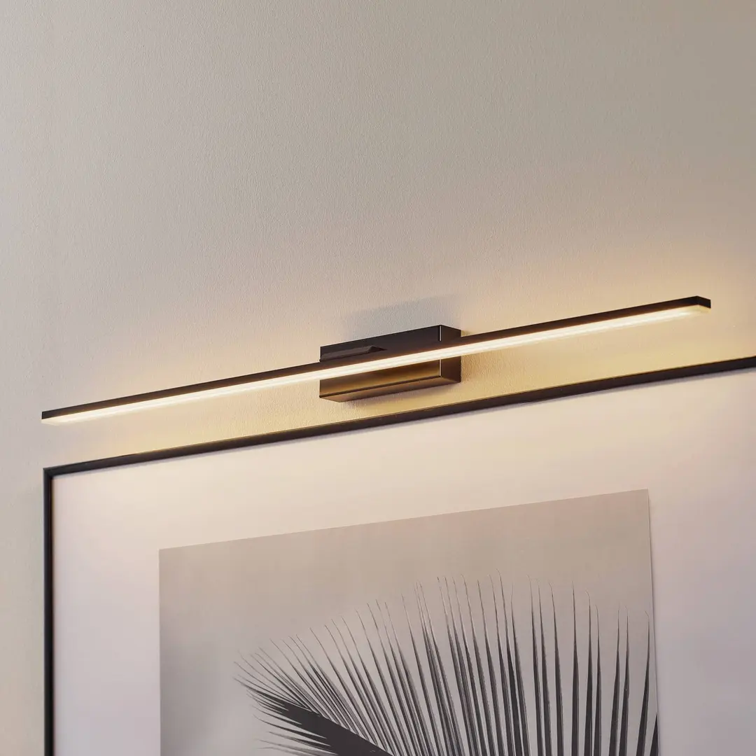 MCJ LED-Wandleuchte Miroir 80 cm schwarz 4000K