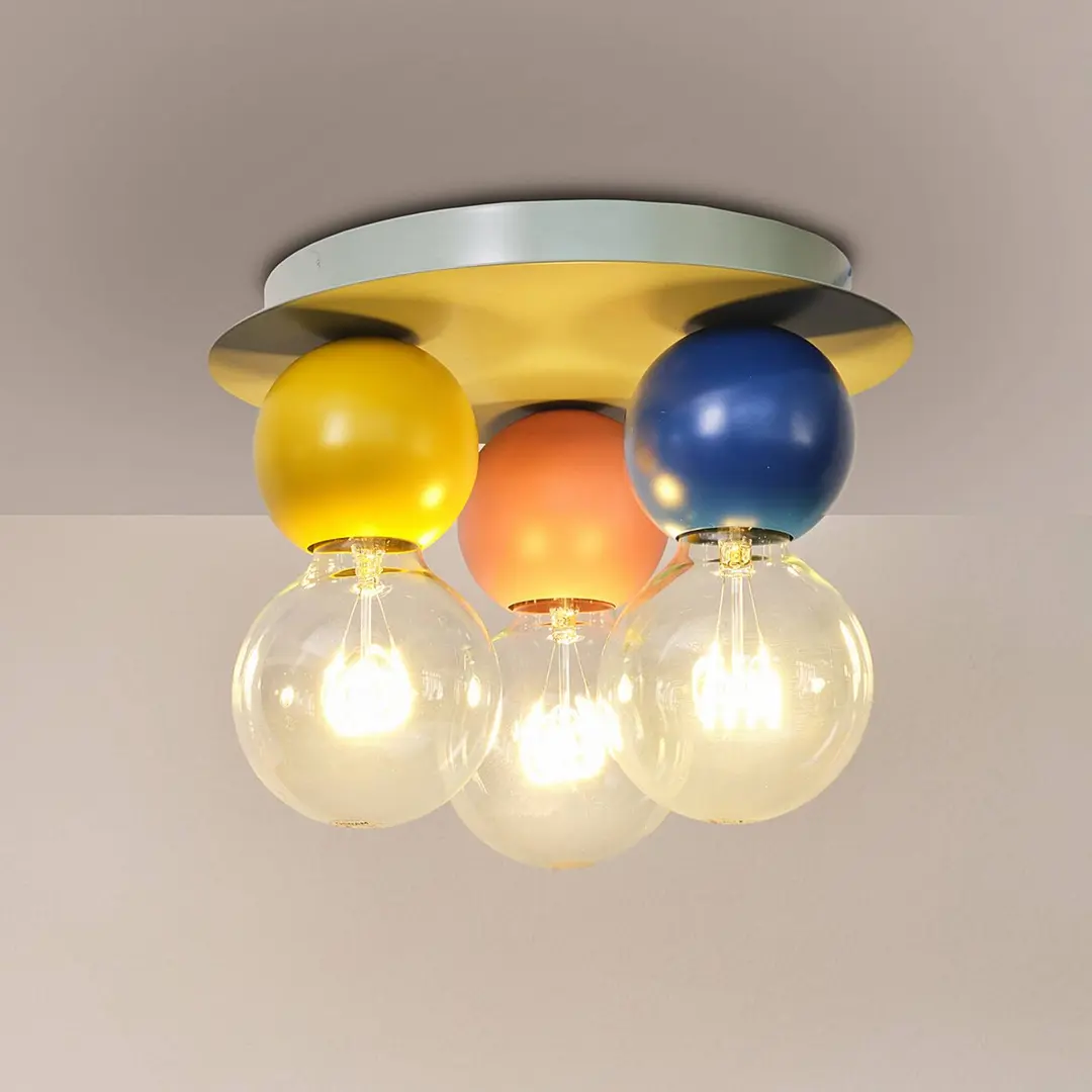 OSRAM Deckenlampe Decor Bubble, 3-fl., Stahl, bunt, E27