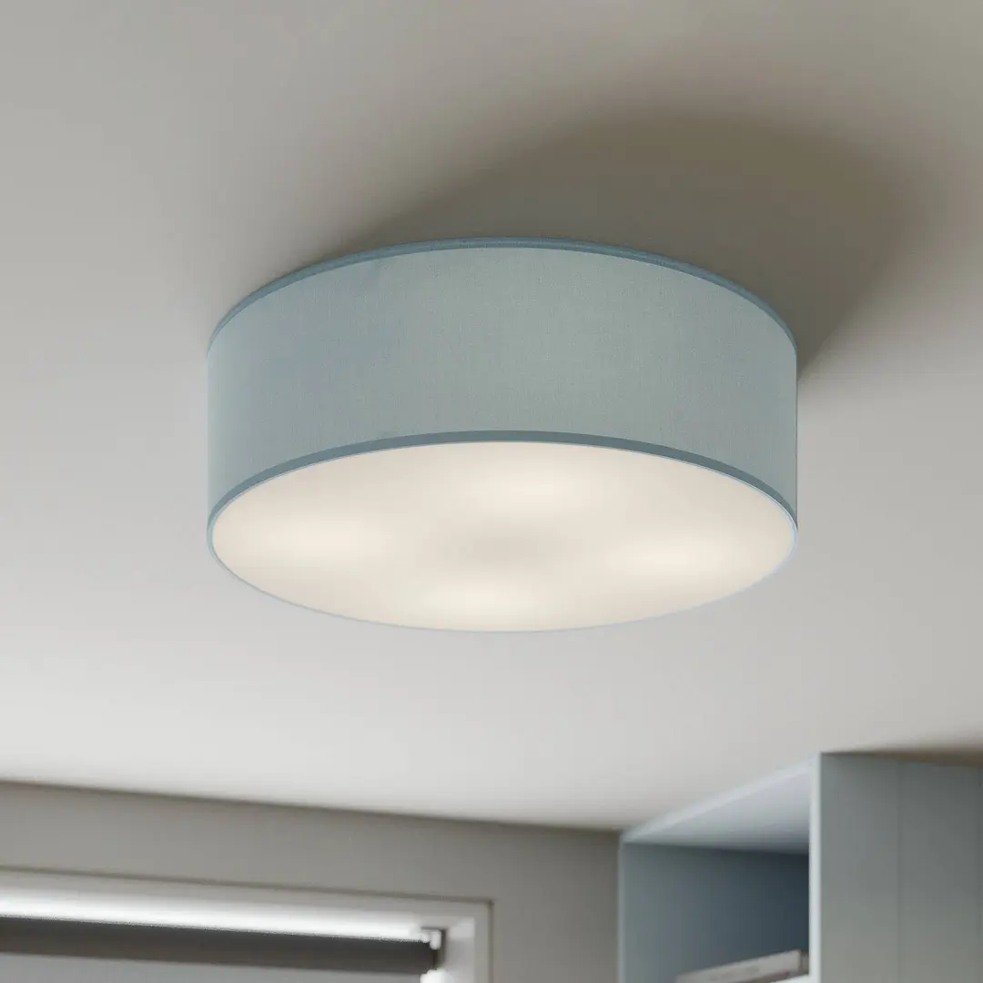 TK Lighting Deckenleuchte Rondo, blau, Ø 45 cm