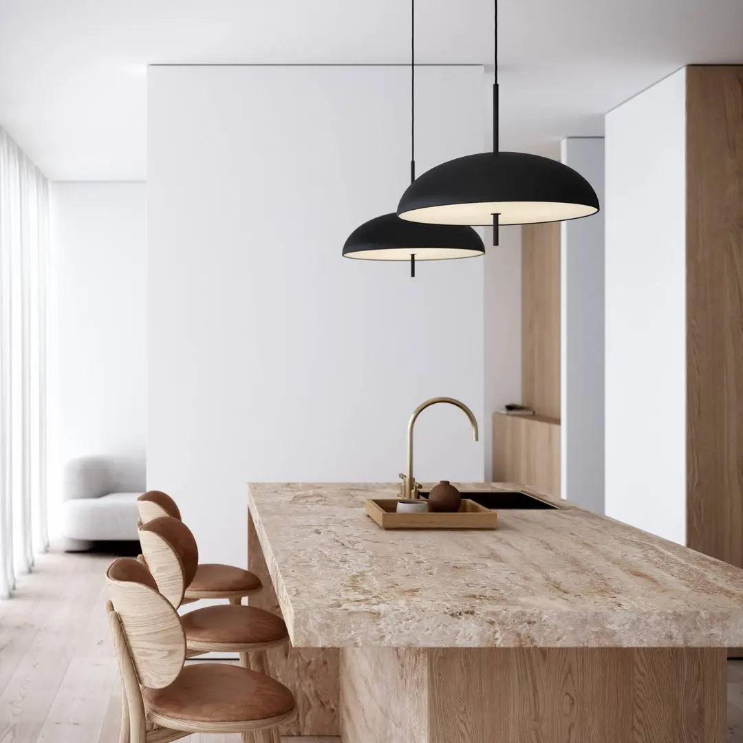 DFTP by Nordlux Hängeleuchte Versale, schwarz, Ø 50 cm