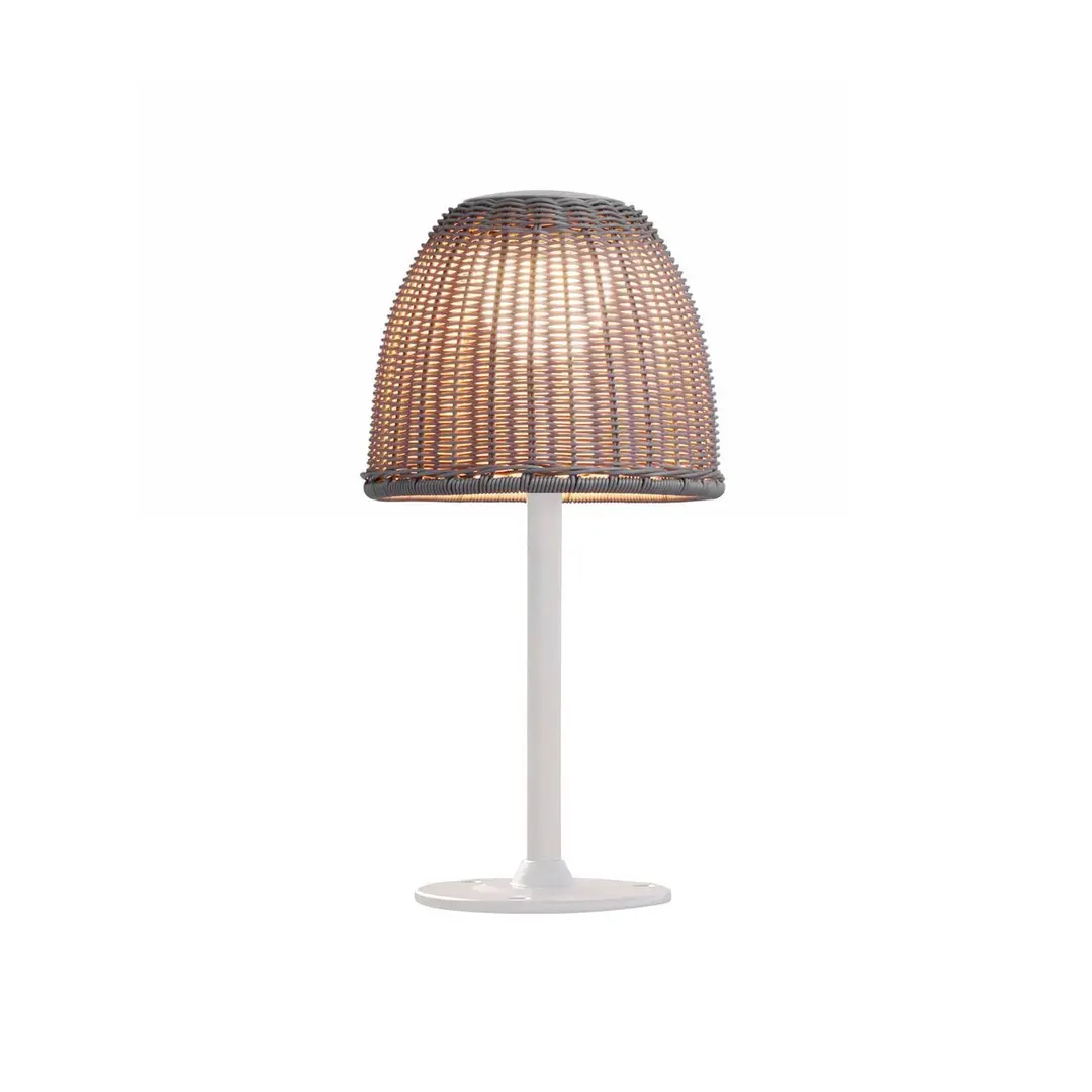 Bover LED-Sockellampe Atticus, Höhe 40 cm, naturweiß/beige