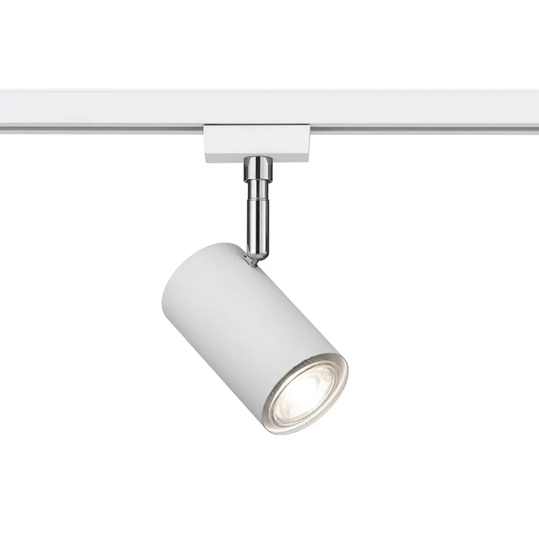 Trio Lighting Schienenspot DUOline 782401, Ø 6 cm, weiß, 2-Phasen, GU10