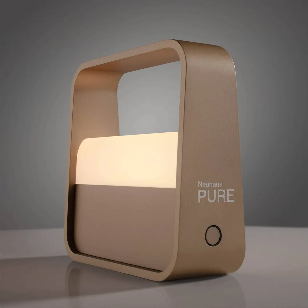 Pure LED-Akku-Tischleuchte PURE Go, bronce, Aluminium