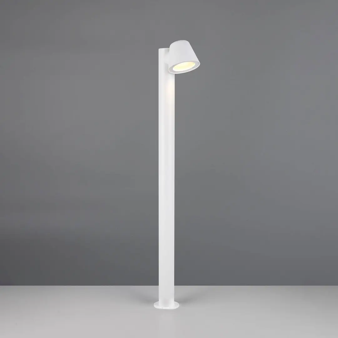 Trio Lighting Wegelampe Beni, weiß matt, Höhe 100 cm, Metall