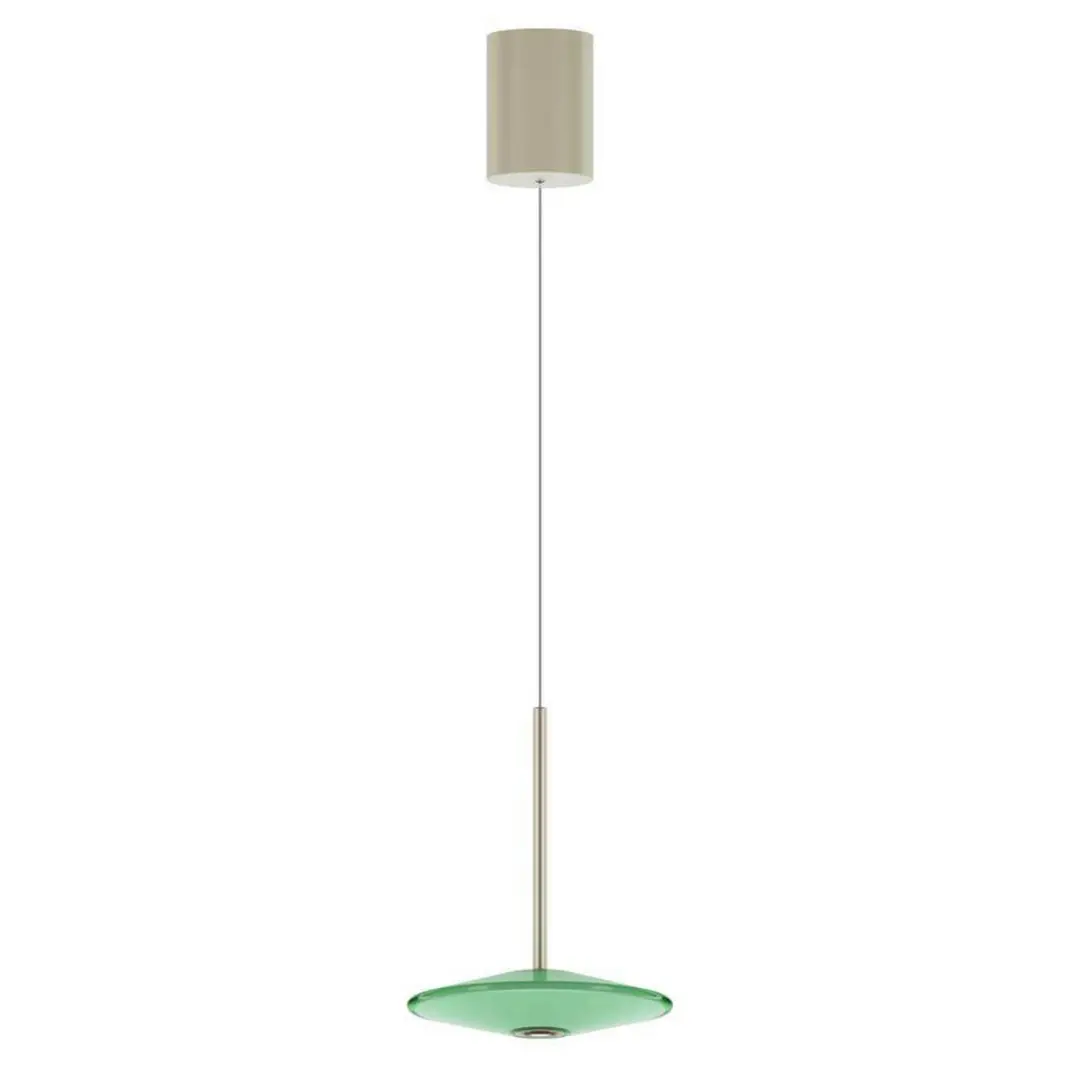 LOOM DESIGN LED-Pendelleuchte Solene, grün, Glas, Ø 20 cm