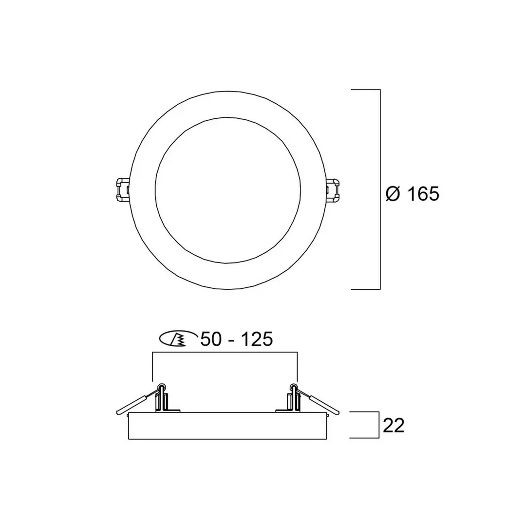Sylvania LED-Deckenleuchte START 5in1, weiß, Ø 17 cm, CCT, dimmbar