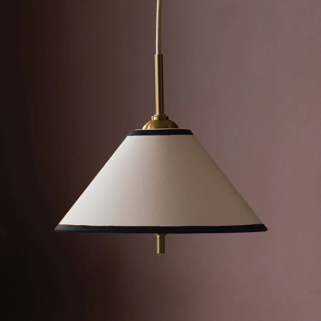 Globen Lighting Hängelampe IRIS 25 cremefarben Ø 25 cm