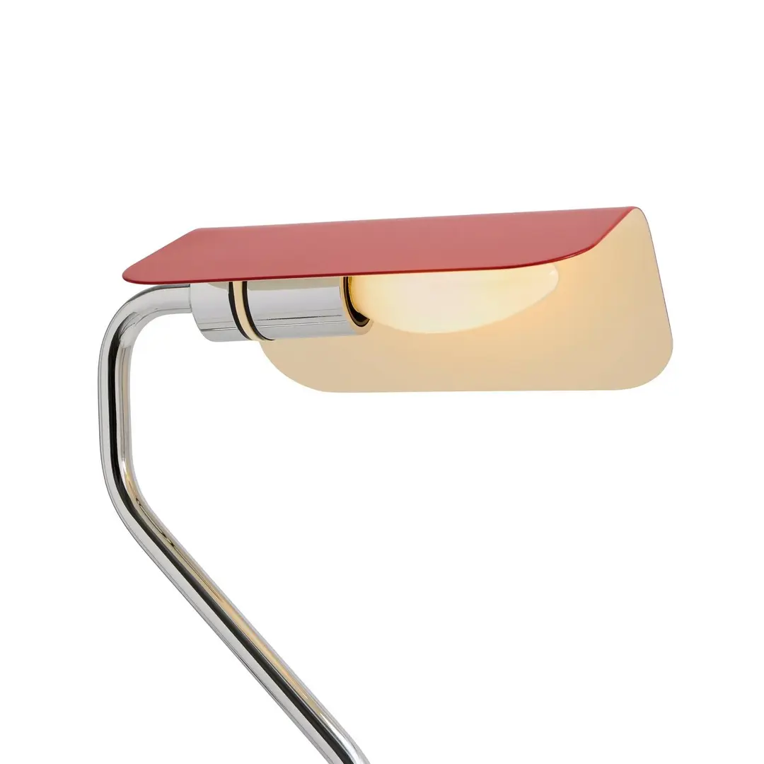 HAY Tischlampe Apex, rot, Höhe 38 cm, E14, Stahl