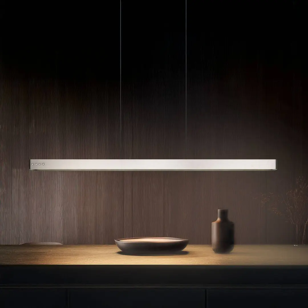Trio Lighting LED-Hängeleuchte Donegal, nickelfarben, Länge 150 cm, CCT