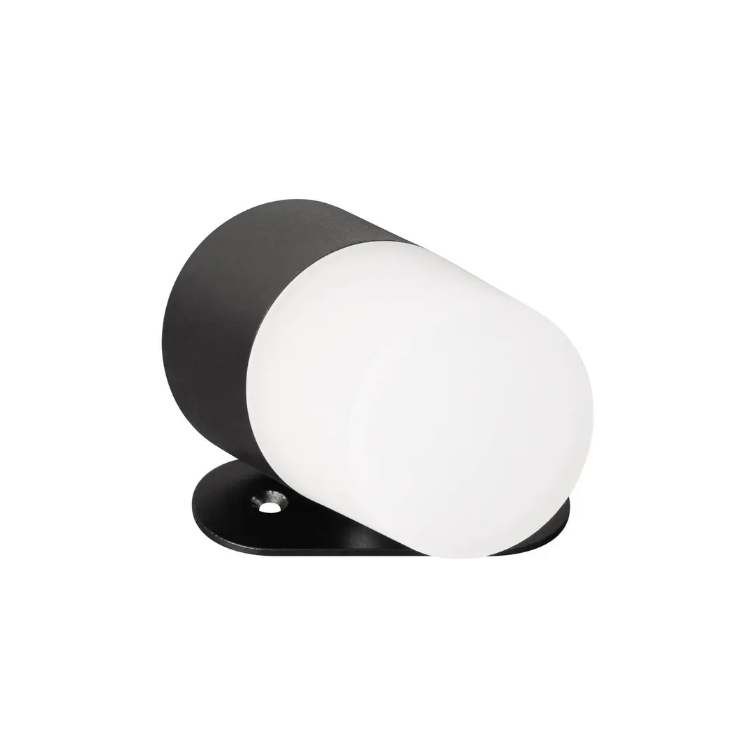 FH Lighting LED-Akkuwandspot Magnetic, schwarz/weiß, dimmbar, CCT, IP44