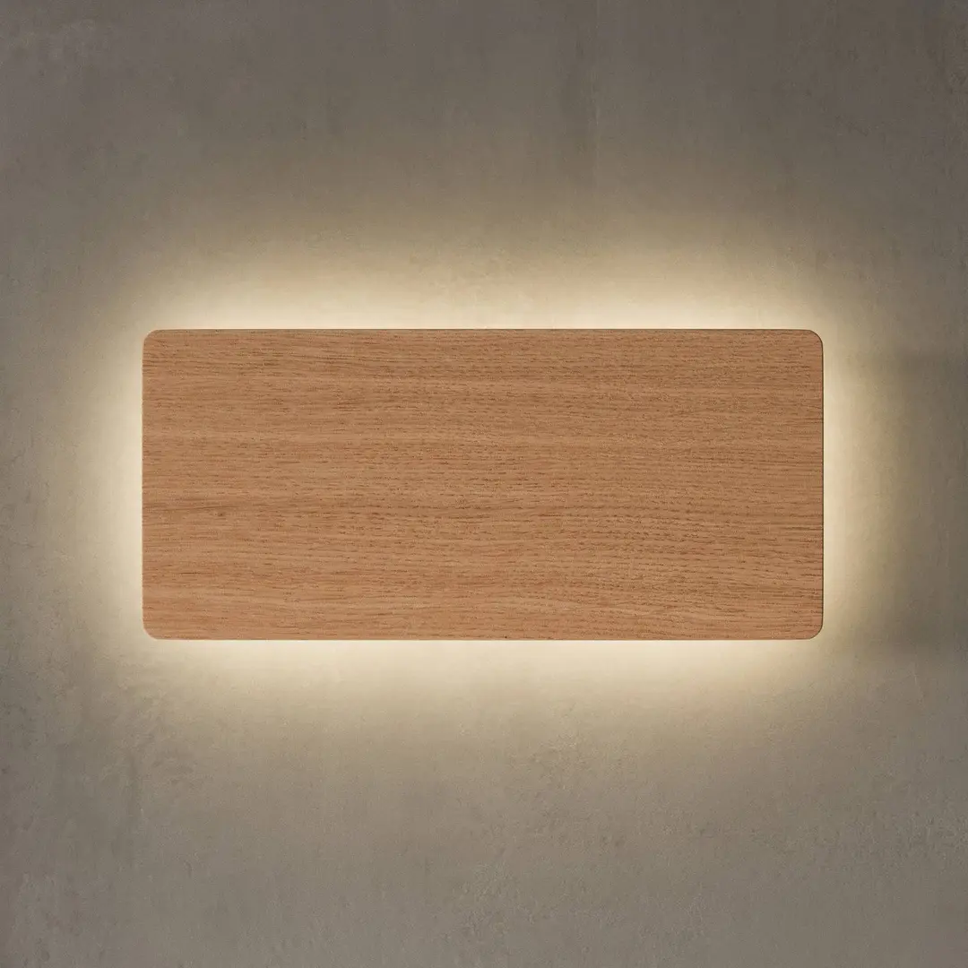 TK Lighting Wandleuchte Tavola, Eichenholz, 35x16cm