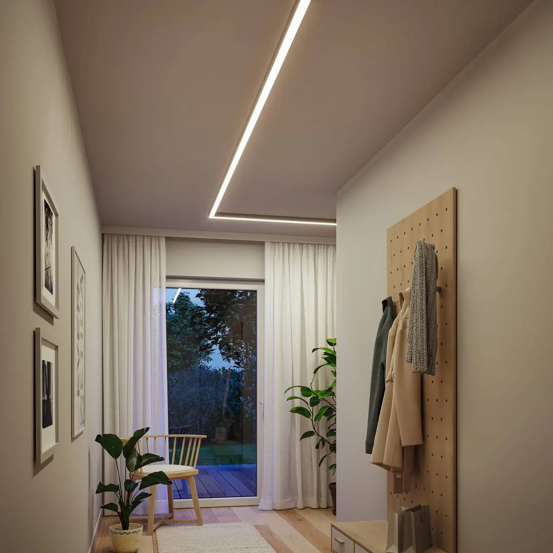 Paulmann Lichtleiste Linion, chrom, 1 m, Master ZigBee-Trafo