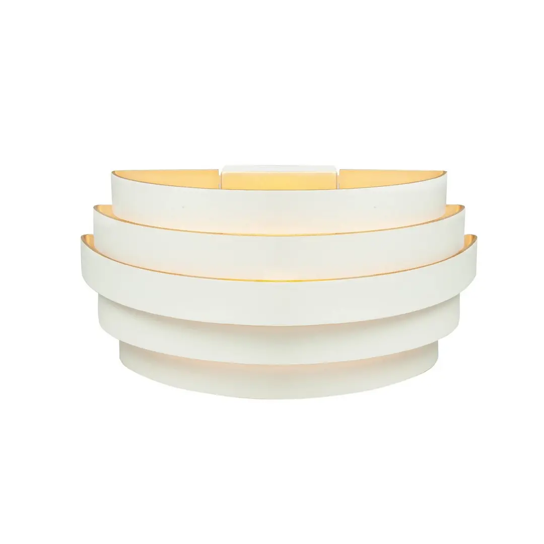 Highlight Wandleuchte Scudo, weiß, Breite 25 cm, Aluminium, G9