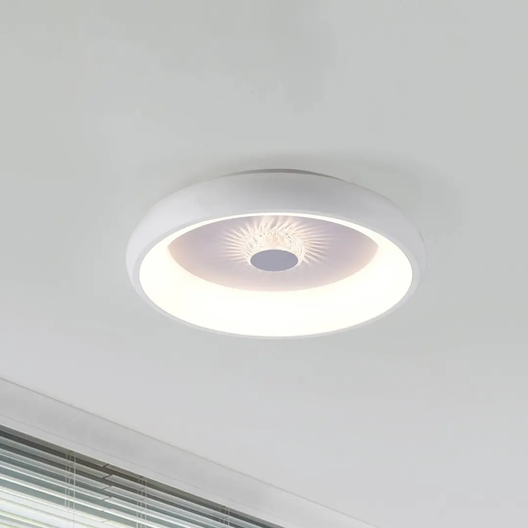 JUST LIGHT. GmbH LED-Deckenleuchte Vertigo, CCT, Ø 46,5 cm, weiß