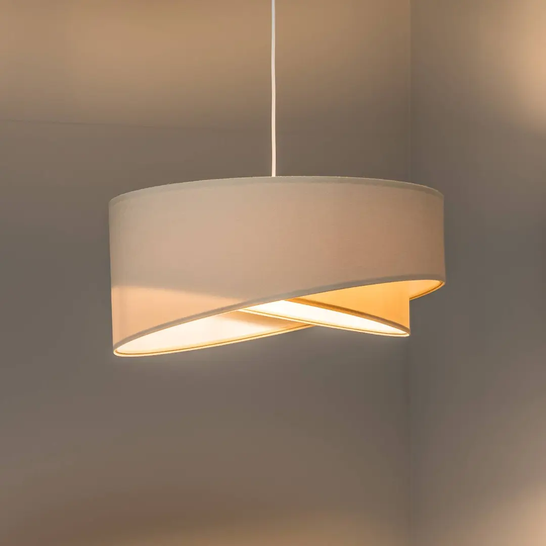 Maco Design Pendellampe Vivien, zweifarbig, beige/weiß